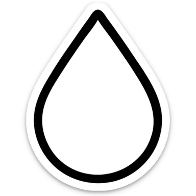simple and clear rain icon, minimal design, suitable for use as an app icon sticker