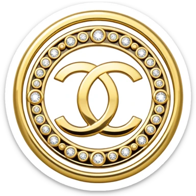Chanel broche sticker
