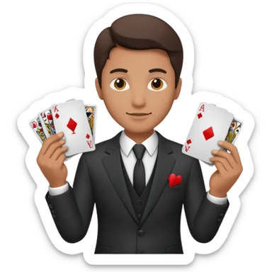 gambler man sticker
