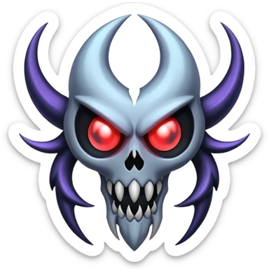 Gothic evil Duskull-Darkrai-Lunala-Dhelmise-fusion sticker