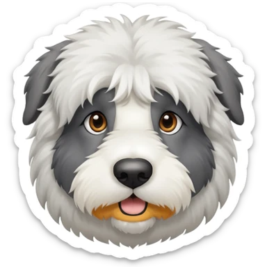 Perro viejo pastor inglés sticker