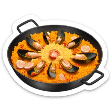 paella with chorizo sticker
