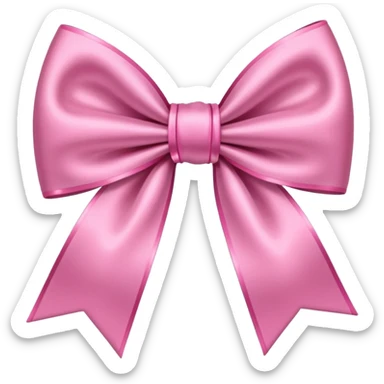 Pink bow with sparkles  sticker