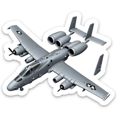 A-10 Thunderbolt II - Fairchild Republic (Grey) sticker