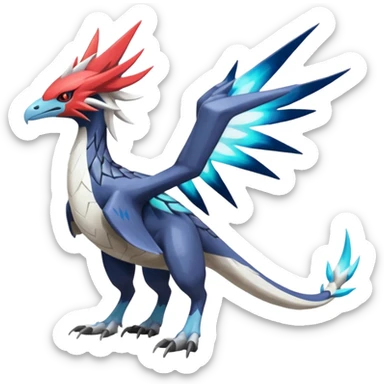 Trico-Dialga-Yveltal-Koraidon-Latias-Silvally-hybrid-fusion-creature, full body sticker