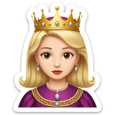 queen girl sticker