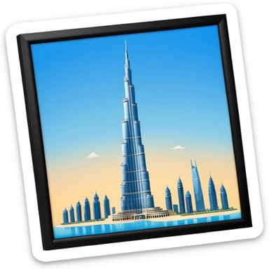 Burj Khalifa derrumbandose sticker