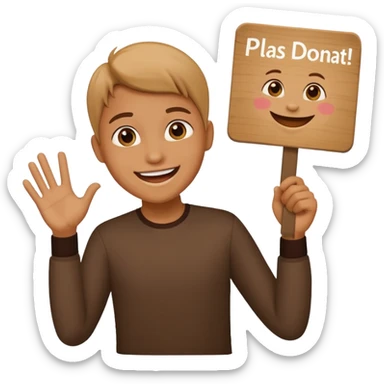 I wanna create a emoji on Roblox pls donate I need that goal to complete  sticker