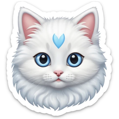 Create a cute sweet kitten sticker