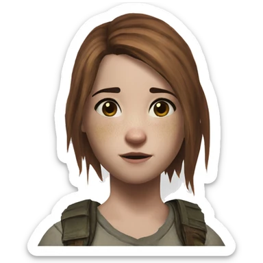 Ellie the last of us Little bit dezoom sticker