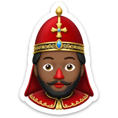 De muts van zwarte piet sticker