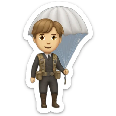 Jack Dawson with a parachute sticker