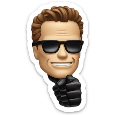 burning thumbs up. Terminator 2. Iconic sticker