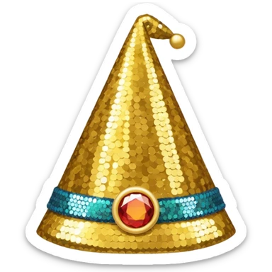 New Year's hat (without a person) sticker