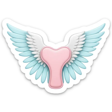 female sanitary pad with wings, clean and simple appearance sticker