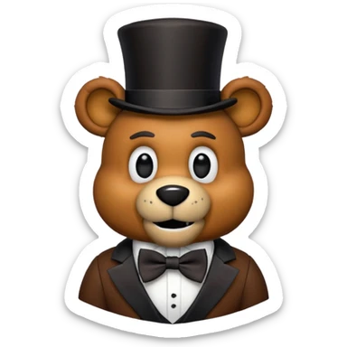 Freddy Fazbear from Five Nights At Freddys sticker