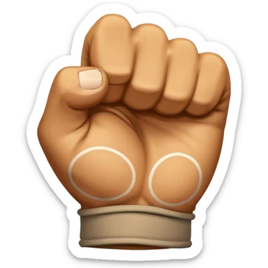 Hold the fist sticker