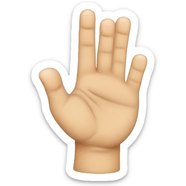 round face very smiling, with the thumb of the left hand between the ring and index fingers sticker