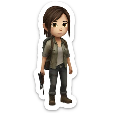 Ellie the last of us sticker