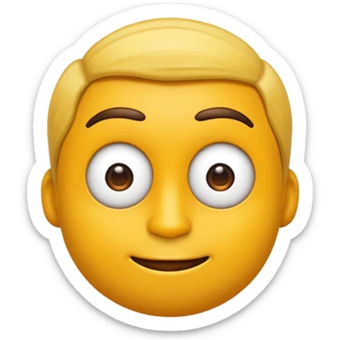 Emoji amarelinho pequenininho punho cruzado sticker