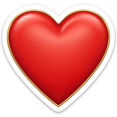 heart with a double zigzag border sticker