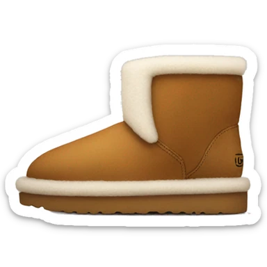ugg slippers with teeth sticker