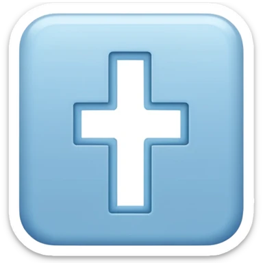 light blue word "AMEN" simple font in rectangle sticker