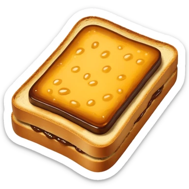 vegemite on toast simple and clear sticker