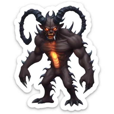 Warhammer 40k chaos demon sticker