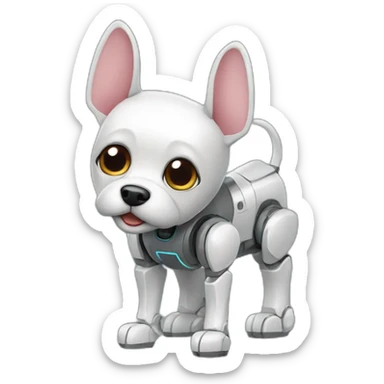 robotic animatronic tiny dog sticker