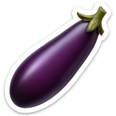 Langue et aubergine sticker