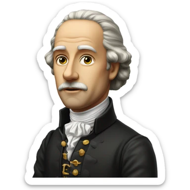 A serious Aristocrat Banker of the 17th century sticker