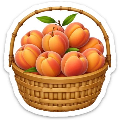  bamboo-basket,-peaches sticker