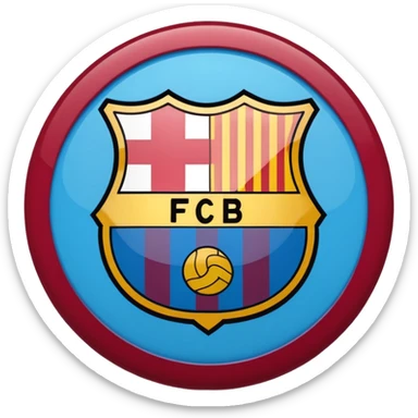 Make a logo of fc Barcelona football team sticker