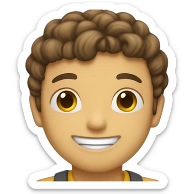 Caca feliz UE sticker