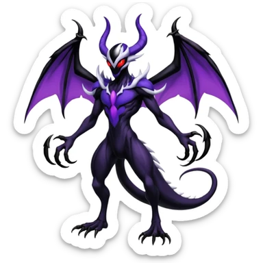 Venom-Darkrai-Yveltal-Lunala-Fakémon-hybrid-creature (full body)  sticker