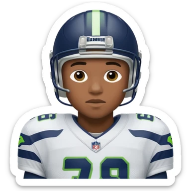do an emoji of Seattle Seahawks' wide receiver Jaxon Smith-Njigba sticker