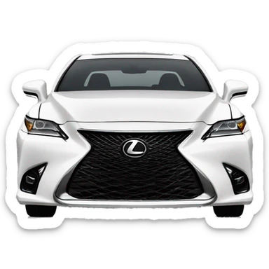 2024 White Lexus ES F-Sport sticker
