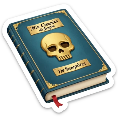 just only a book with the name "mis creencias de siempre"  sticker