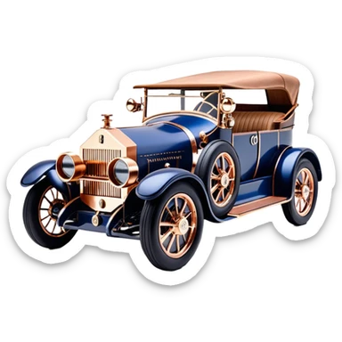  McDuck tarnished dark blue led lights C-3PO ghost buster’s 1927 delicately inlaid rose gold wood barrel accents Model-T x Rolls Royce efficiently powered by futuristic electric motors and dynamos with wide racing wheels that are strong agile advanced suspension and steering sticker