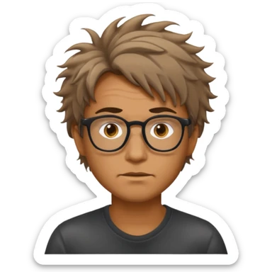 A man who didn't study sticker