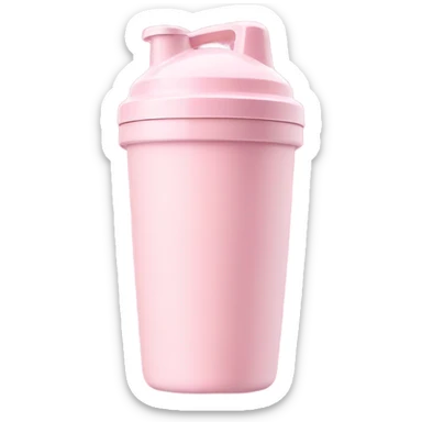 Light Pink protein shaker cup sticker