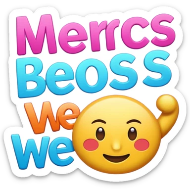 a text saying mercs we are the best in gif sticker