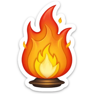 fire hell emoji sticker