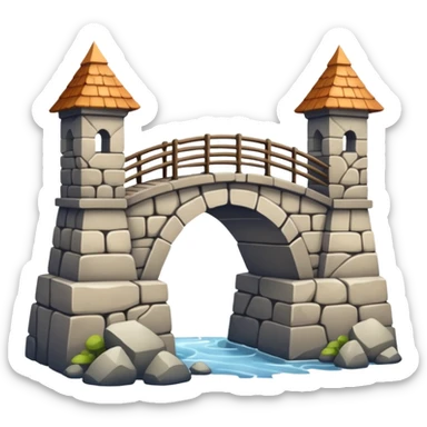 a Bridge Between Land sticker