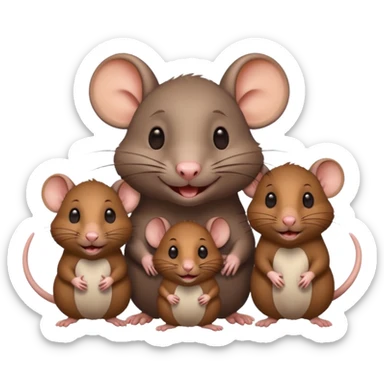 rat with family sticker