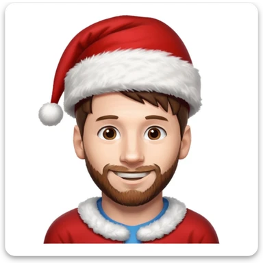 Messi con gora de navidad  sticker