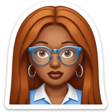 Megan Thee Stallion wear glasses sticker