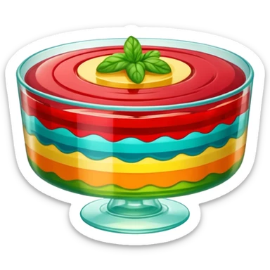 Vintage jello salad sticker