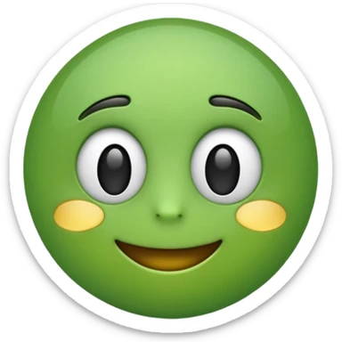 ❌ change the emoji color from red to green color sticker